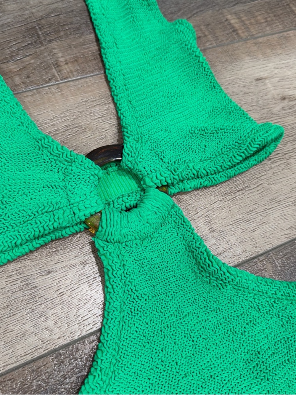 Hunza G Ursula one piece swimsuit in emerald green - Picture 3 of 7